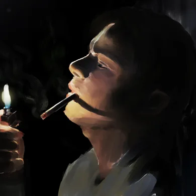 Smoking lighting study
