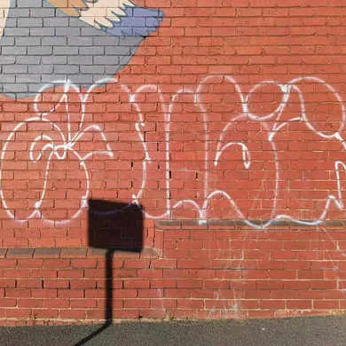Graffiti wall photograph